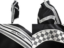 画像をギャラリービューアに読み込む, 極美品 LouisVuitton ルイヴィトン トラックジャケット LVロゴ ダミエライン 22SS RM221 185 HML61E ラムスキン ブラック S 中古 67430