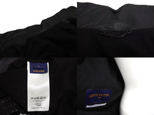 画像をギャラリービューアに読み込む, 極美品 LouisVuitton ルイヴィトン トラックジャケット LVロゴ ダミエライン 22SS RM221 185 HML61E ラムスキン ブラック S 中古 67430