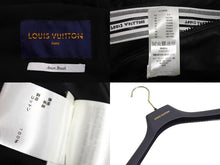 画像をギャラリービューアに読み込む, 極美品 LouisVuitton ルイヴィトン トラックジャケット LVロゴ ダミエライン 22SS RM221 185 HML61E ラムスキン ブラック S 中古 67430