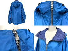 画像をギャラリービューアに読み込む, PRADA プラダ ジャケット リバーシブル SGH058 トライアングルロゴ ナイロン サイズ50 シルバー金具 パープル ブルー 美品 中古 67435