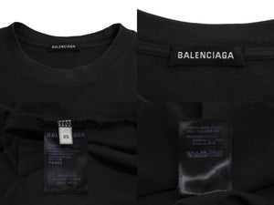 BALENCIAGA バレンシアガ SPEEDHUNTERS スピードハンターズプリントTシャツ 612966 コットン ブラック サイズXS 良品 中古 67437