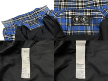 画像をギャラリービューアに読み込む, 極美品 THUGCLUB サグクラブ ARABSWORD フランネルシャツ 韓国製 ポリエステル レーヨン ポリウレタン ブルー シルバー サイズ1 中古 67438