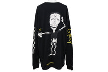 画像をギャラリービューアに読み込む, CHROME HEARTS クロムハーツ 長袖Tシャツ サイズL MATTY BOY マティボーイ プリント ブラック コットン 美品 中古67439