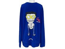 画像をギャラリービューアに読み込む, CHROME HEARTS クロムハーツ スウェット サイズM MATTY BOY マティボーイ プリント コットン ブルー 美品 中古 67441