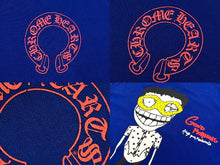 画像をギャラリービューアに読み込む, CHROME HEARTS クロムハーツ スウェット サイズM MATTY BOY マティボーイ プリント コットン ブルー 美品 中古 67441