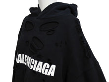 Load image into Gallery viewer, [USED/中古]BALENCIAGA バレンシアガ パーカー ブラック コットン XS 659403 Bランク 中古 67443