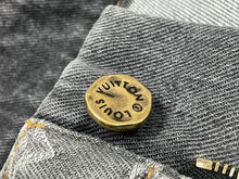画像をギャラリービューアに読み込む, LouisVuitton ルイヴィトン モノグラムフラワーデニムパンツ ジーンズ 23AW RM232 Y92 HPD92W ブラック コットン 美品 中古 67444