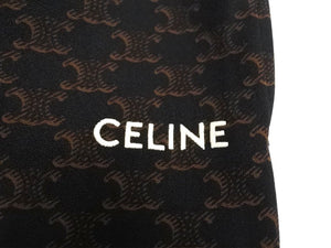 CELINE セリーヌ クラシック ロゴ トリンオフ パンツ メンズパンツ ジャージ 2Z319366T 2023SS Mサイズ ブラウン 美品 中古 67445