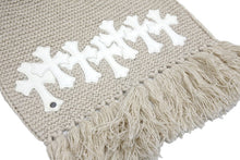 画像をギャラリービューアに読み込む, 極美品 ChromeHearts クロムハーツ SCARF FRNGD HNDKNT CEM クロスパッチ付きカシミヤマフラー ベージュ調 中古 67451