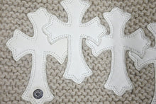 画像をギャラリービューアに読み込む, 極美品 ChromeHearts クロムハーツ SCARF FRNGD HNDKNT CEM クロスパッチ付きカシミヤマフラー ベージュ調 中古 67451