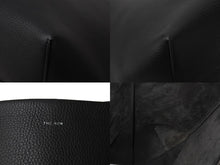 画像をギャラリービューアに読み込む, 新品同様 THE ROW ザロウ W1313 L129 トートバッグ ブラック レザートリム 中古 67456