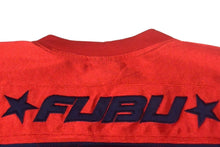 Load image into Gallery viewer, FUBU フブ ゲームシャツ フットボールシャツ ヴィンテージ サイズXXL ネイビー レッド メッシュ ポリエステル 美品 中古 67465