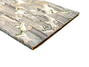 New York Map of Midtown Manhattan Bird's Eye View Map 1985 Interior Good Condition Used 67466