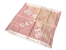 Load image into Gallery viewer, 新品未使用 DELVAUX デルボー スカーフ ロイヤル ロゴ シルク ピンク 中古 67469