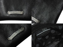 画像をギャラリービューアに読み込む, 新品同様品 CHROME HEARTS クロムハーツ レザー スクエアポシェット ショルダーバッグ クロスパッチ マルチカラー ブラック 中古 67487