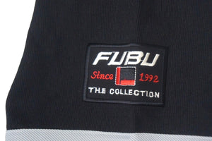 FUBU フブ ゲームシャツ フットボールシャツ ヴィンテージ サイズXL ブラック ホワイト グレー メッシュ ポリエステル 美品 中古 67488