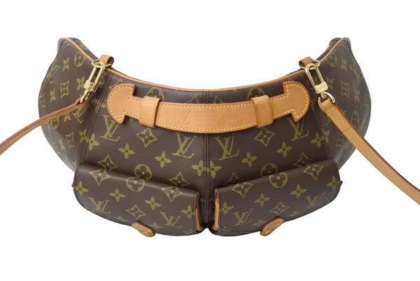激レア LOUIS VUITTON × Vivienne Westwood ルイヴィトン ヴィヴィアンウエストウッド 7デザイナーズ サックフォキュ バナナ型 バムバッグ 1996年 ブラウン 美品 中古 67491