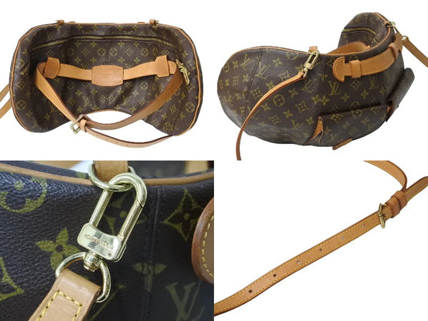 激レア LOUIS VUITTON × Vivienne Westwood ルイヴィトン ヴィヴィアンウエストウッド 7デザイナーズ サックフォキュ バナナ型 バムバッグ 1996年 ブラウン 美品 中古 67491