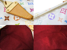 画像をギャラリービューアに読み込む, 極美品 LOUIS VUITTON ルイヴィトン 村上隆 ボストンバッグ キーポル45 M92641 モノグラムマルチ ホワイト ゴールド金具 中古 67505