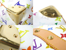 画像をギャラリービューアに読み込む, 極美品 LOUIS VUITTON ルイヴィトン 村上隆 ボストンバッグ キーポル45 M92641 モノグラムマルチ ホワイト ゴールド金具 中古 67505