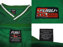 Load image into Gallery viewer, FUBU フブ ゲームシャツ フットボールシャツ ヴィンテージ Green Bay Packers 38 グリーン ポリエステル 美品 中古 67510