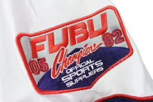 Load image into Gallery viewer, FUBU フブ ゲームシャツ フットボールシャツ 90S ヴィンテージ サイズ2XL ネイビー ホワイト メッシュ ポリエステル 美品 中古 67513