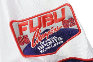 FUBU フブ ゲームシャツ フットボールシャツ 90S ヴィンテージ サイズ2XL ネイビー ホワイト メッシュ ポリエステル 美品 中古 67513