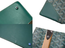 Load image into Gallery viewer, GOYARD ゴヤール ハンドバッグ サイゴンGM グリーン ゴヤールディンキャンバス シルバー金具 美品 中古 67525