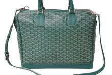 Load image into Gallery viewer, 極美品 GOYARD ゴヤール2WAYハンドバッグ ショルダーバッグ ATN020134 PVC レザー グリーン シルバー金具 中古 67526