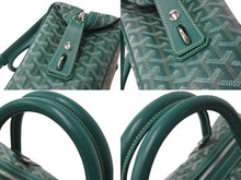 Load image into Gallery viewer, 極美品 GOYARD ゴヤール2WAYハンドバッグ ショルダーバッグ ATN020134 PVC レザー グリーン シルバー金具 中古 67526