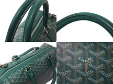 Load image into Gallery viewer, 極美品 GOYARD ゴヤール2WAYハンドバッグ ショルダーバッグ ATN020134 PVC レザー グリーン シルバー金具 中古 67526