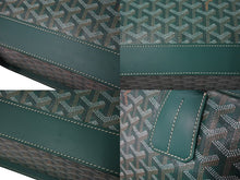 Load image into Gallery viewer, 極美品 GOYARD ゴヤール2WAYハンドバッグ ショルダーバッグ ATN020134 PVC レザー グリーン シルバー金具 中古 67526