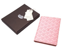 画像をギャラリービューアに読み込む, Goyard ゴヤール二つ折り財布 長財布 フランス製 ヘリンボーン ゴヤールディンキャンバス ピンク 良品 中古 67528