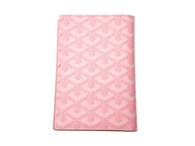 画像をギャラリービューアに読み込む, Goyard ゴヤール二つ折り財布 長財布 フランス製 ヘリンボーン ゴヤールディンキャンバス ピンク 良品 中古 67528