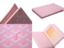 画像をギャラリービューアに読み込む, Goyard ゴヤール二つ折り財布 長財布 フランス製 ヘリンボーン ゴヤールディンキャンバス ピンク 良品 中古 67528