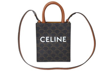 Load image into Gallery viewer, 極美品 CELINE セリーヌ ショルダーバッグ ミニ バーティカル トリオンフ キャンバス ブラウン 194372BZK.04LU 中古 67537