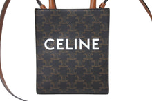 Load image into Gallery viewer, 極美品 CELINE セリーヌ ショルダーバッグ ミニ バーティカル トリオンフ キャンバス ブラウン 194372BZK.04LU 中古 67537