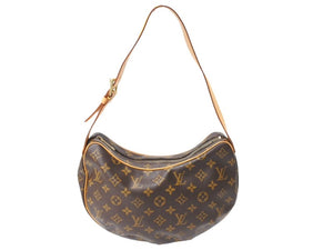 LOUIS VUITTON ルイヴィトン ショルダーバッグ クロワッサンMM M51512 モノグラムキャンバス ブラウン 美品 中古 67568