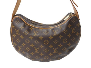 LOUIS VUITTON ルイヴィトン ショルダーバッグ クロワッサンMM M51512 モノグラムキャンバス ブラウン 美品 中古 67568