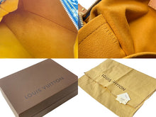 画像をギャラリービューアに読み込む, 新品同様 LouisVuitton ルイヴィトン バギーPM ショルダーバッグ M95049 FL0047 モノグラムデニム ヌメ革 ブルー ゴールド 中古 67546