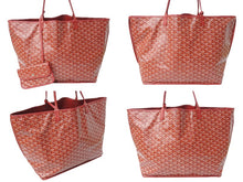 画像をギャラリービューアに読み込む, 極美品 GOYARD ゴヤール サック アンジュGM トートバッグ ポーチ付き リバーシブル PVCコーティングキャンバス レッド 67548