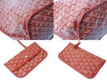 画像をギャラリービューアに読み込む, 極美品 GOYARD ゴヤール サック アンジュGM トートバッグ ポーチ付き リバーシブル PVCコーティングキャンバス レッド 67548