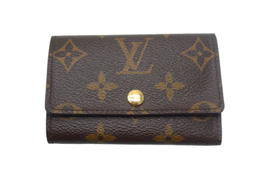 極美品 LOUIS VUITTON ルイヴィトン キーケース ミュルティクレ 6 M62630 モノグラムキャンバス ゴールド金具 ブラウン 中古 67550