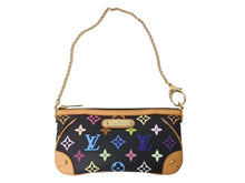 画像をギャラリービューアに読み込む, 極美品 LOUIS VUITTON ルイヴィトン ポーチ M60097 ポシェット ミラMM モノグラムマルチカラー ブラック 中古 67553