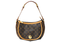 画像をギャラリービューアに読み込む, LOUIS VUITTON ルイヴィトン トゥラムGM ショルダーバッグ M40075 モノグラム ゴールド金具 ブラウン 美品 中古 67554