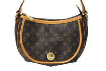 画像をギャラリービューアに読み込む, LOUIS VUITTON ルイヴィトン トゥラムGM ショルダーバッグ M40075 モノグラム ゴールド金具 ブラウン 美品 中古 67554