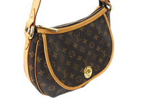 画像をギャラリービューアに読み込む, LOUIS VUITTON ルイヴィトン トゥラムGM ショルダーバッグ M40075 モノグラム ゴールド金具 ブラウン 美品 中古 67554