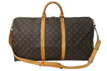 画像をギャラリービューアに読み込む, LouisVuitton ルイヴィトン キーポルバンドリエール55 ボストンバッグ M41414 VI1922 PVCコーティングキャンバス 美品 中古 67567