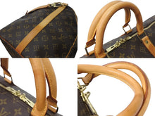 画像をギャラリービューアに読み込む, LouisVuitton ルイヴィトン キーポルバンドリエール55 ボストンバッグ M41414 VI1922 PVCコーティングキャンバス 美品 中古 67567