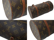 画像をギャラリービューアに読み込む, LOUIS VUITTON ルイヴィトン パピヨン26 ハンドバッグ M51386 PVC レザー ゴールド金具 ブラウン 美品 中古 67571